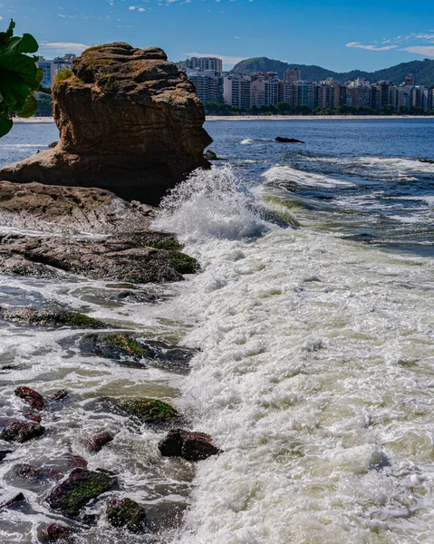 Niteroi Rio Janeiro Brasil Circa 2021 Imagen Formaciones Rocosas Piedras —  Fotos de Stock