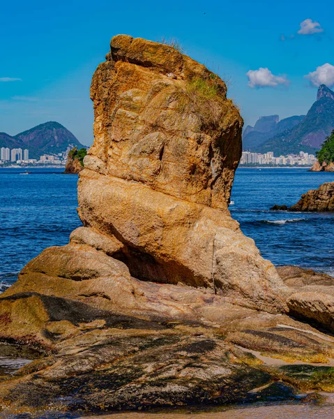 Niteroi Rio Janeiro Brazil Circa 2021 Image Rock Formations Stones — Stock Photo, Image