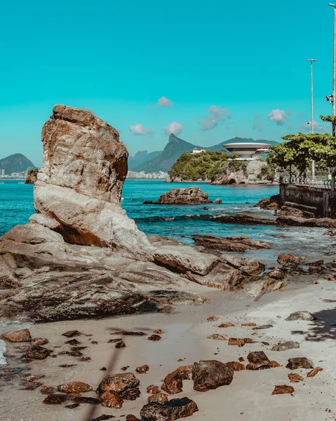 Niteroi Rio Janeiro Brasile Circa 2021 Immagine Formazioni Rocciose Pietre — Foto Stock