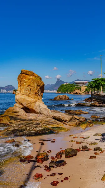 Niteroi Rio Janeiro Brasil Circa 2021 Imagen Formaciones Rocosas Piedras —  Fotos de Stock