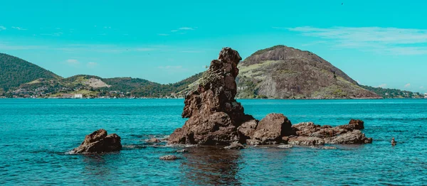 Niteroi Rio Janeiro Brazília Circa 2021 Kőképződmények Kövek Képe Textúrával — Stock Fotó