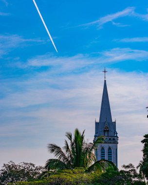 Paqueta Adası, Rio de Janeiro, Brezilya - CIRCA 2021: Mahallenin günlük yaşamından, Paqueta 'da kaydedilen tipik kentsel ortam