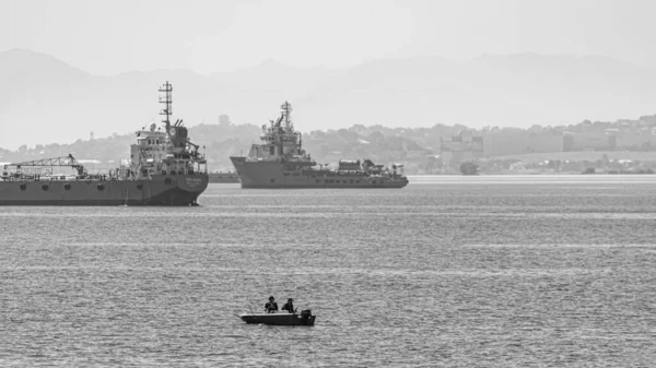 Rio Janeiro Brasilien Circa 2021 Landskapet Guanabara Bay Rio Janeiro — Stockfoto