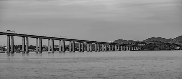 Мост Президента Коста Сильва Известный Мост Рио Нитерой Через Залив — стоковое фото