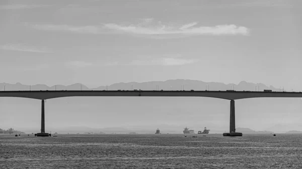 Başkan Costa Silva Köprüsü Guanabara Körfezi Üzerindeki Rio Niteroi Köprüsü — Stok fotoğraf