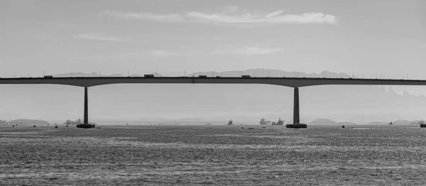 Başkan Costa Silva Köprüsü Guanabara Körfezi Üzerindeki Rio Niteroi Köprüsü — Stok fotoğraf