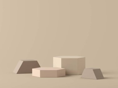 Ürün markalaşması için soyut arkaplan minimal tarzı. Boş alanla sahneyi düzenle. 3d hazırlayıcı