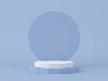 Ürün markalaşması için soyut arkaplan minimal tarzı. Sahneyi ve boş alanı düzenle. kırpma yolu dahil 3d oluşturma 