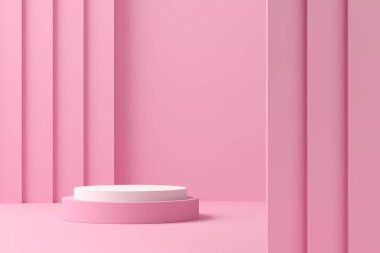 Ürün markalaşması için soyut arkaplan minimal tarzı. Sahneyi ve boş alanı düzenle. 3d hazırlayıcı