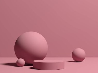 Ürün markalaşması için soyut arkaplan minimal tarzı. Sahneyi ve boş alanı düzenle. 3d hazırlayıcı