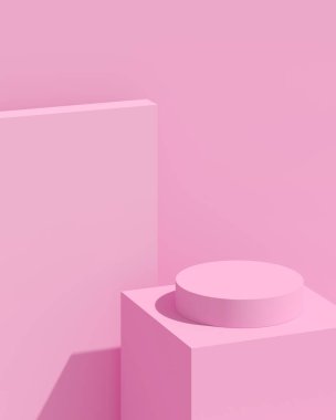 Ürün markalaşması için soyut arkaplan minimal tarzı. Sahneyi ve boş alanı düzenle. 3d hazırlayıcı