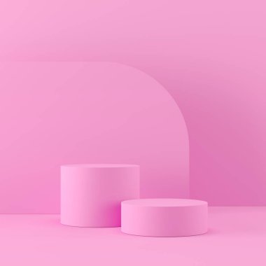 Ürün markalaşması için soyut arkaplan minimal tarzı. Sahneyi ve boş alanı düzenle. 3d hazırlayıcı