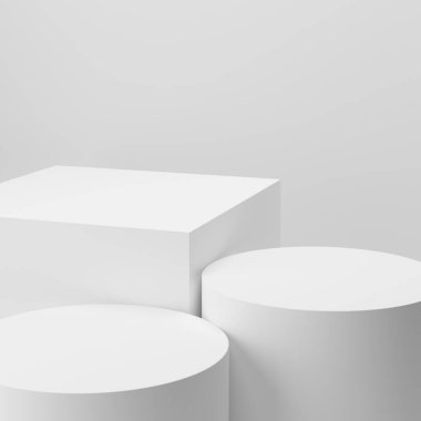 Ürün markalaşması için soyut bir arka plan. Boş alandaki sahneyi asgari biçimle düzenle. 3d hazırlayıcı