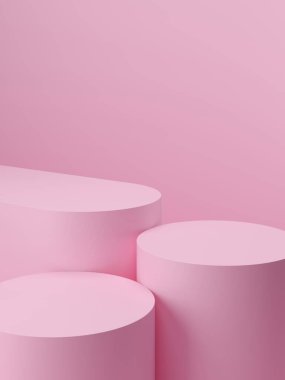 Ürün markalaşması için soyut bir arka plan. Boş alandaki sahneyi asgari biçimle düzenle. 3d hazırlayıcı