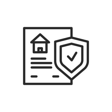 Başlık sigortası renk çizgisi simgesi. İzole vektör ögesi. 