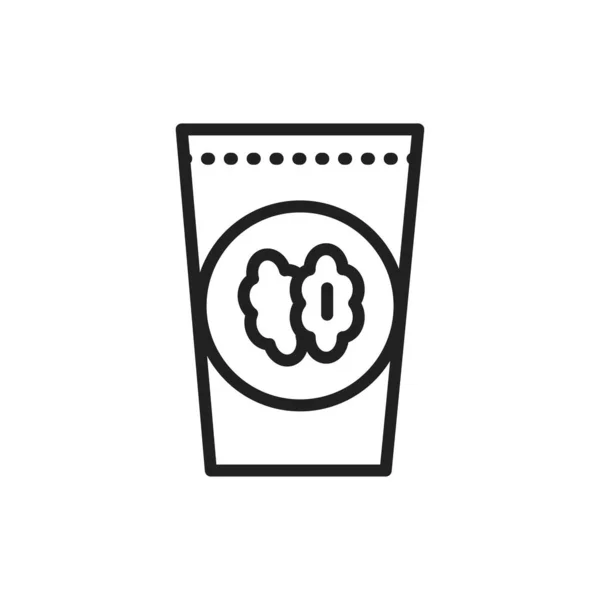 유기농 오트밀 라인 아이콘. 웹 페이지를 위한 온라인 픽 토 그램. — 스톡 벡터