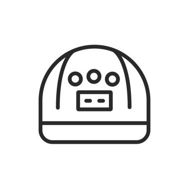 UV, LED lamba renk çizgisi simgesi. İzole vektör ögesi. 