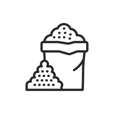 Toptan malzeme renk çizgisi simgesi. Web sayfası, mobil uygulama, tanıtım için resim grafiği.