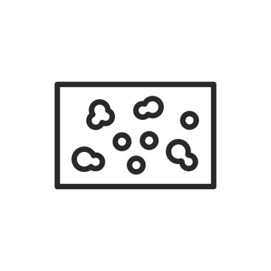 Ultiker hastalığı renk çizgisi simgesi. İzole vektör ögesi.