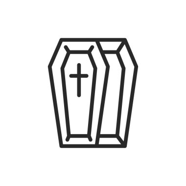 Tabut renk çizgisi simgesi. İzole vektör ögesi.