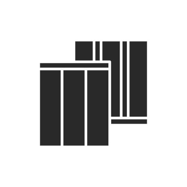 Askıya alınmış tavan çizgisi renk simgesi. Web sayfası, mobil uygulama, tanıtım için resim grafiği. 