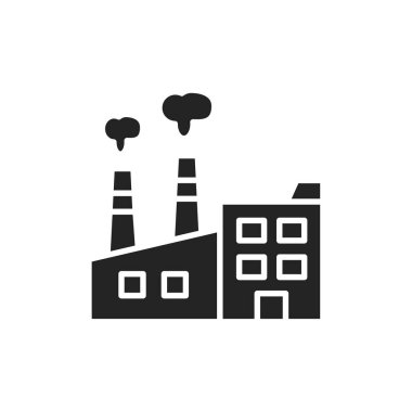 Fabrikanın renk çizgisi simgesi oluşturuluyor. İzole vektör ögesi. 