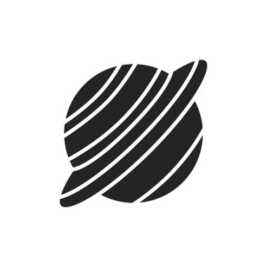 Satürn gezegeni renk çizgisi simgesi. Web sayfası, mobil uygulama, tanıtım için resim grafiği. 