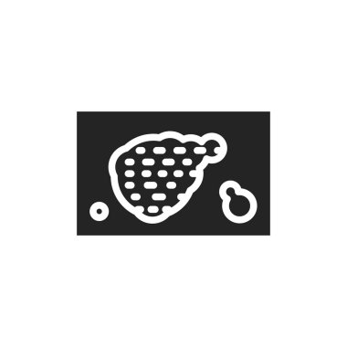 Sedef hastalığı renk çizgisi ikonu. İzole vektör ögesi.