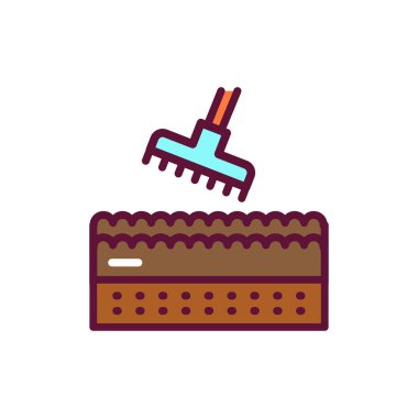 Toprak rengi simgesini gevşet. İzole vektör elementi. Web sayfası, mobil uygulama, tanıtım için resim çizelgesi