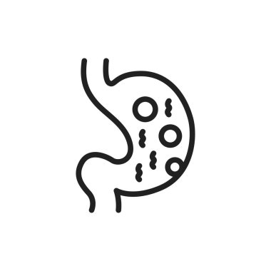 Gaz çıkarma renk çizgisi simgesi. İzole vektör elementi. Web sayfası, mobil uygulama, tanıtım için resim çizelgesi