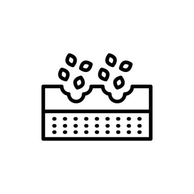 Tohum ekme renk çizgisi simgesi. İzole vektör elementi. Web sayfası, mobil uygulama, tanıtım için resim çizelgesi