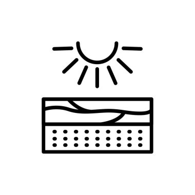 Işık, enerji renk çizgisi simgesi. İzole vektör elementi. Web sayfası, mobil uygulama, tanıtım için resim çizelgesi