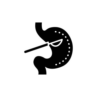 Mide ameliyatı renk çizgisi ikonu. İzole vektör elementi. Web sayfası, mobil uygulama, tanıtım için resim çizelgesi