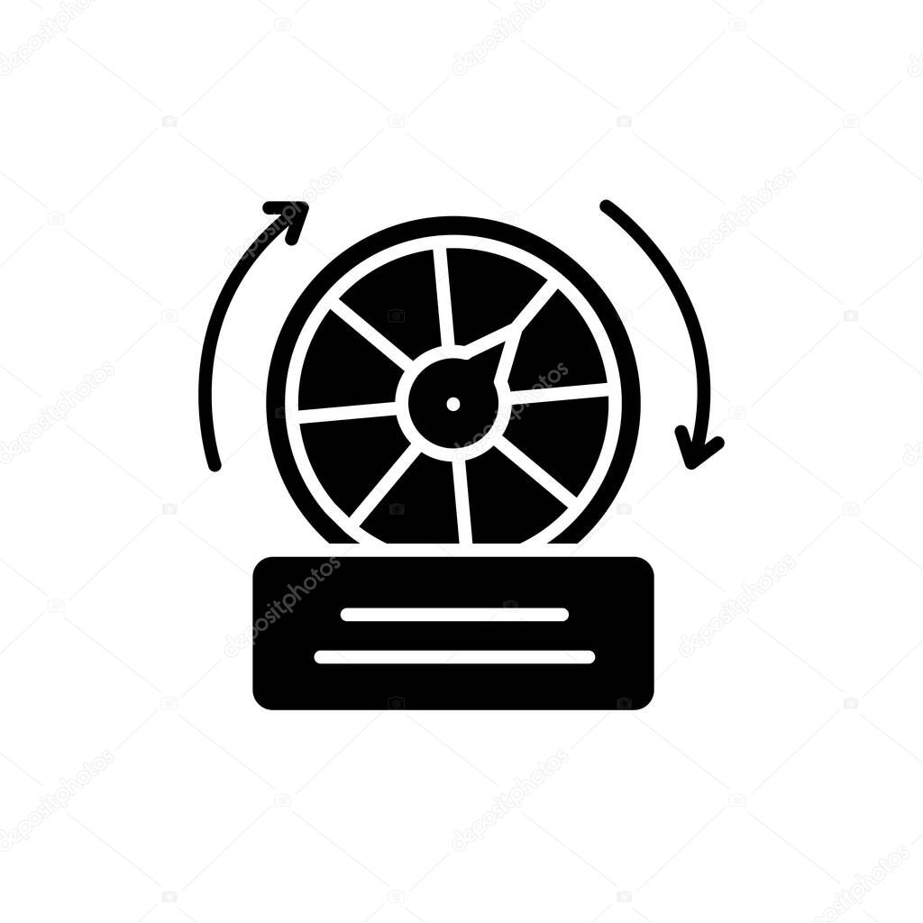 Free spins color line icon. Isolated vector element. Outline pictogram for web page, mobile app, promo