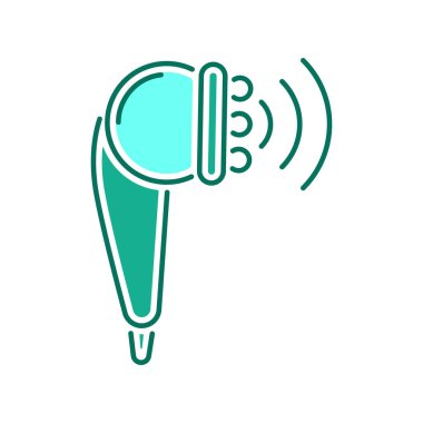 Masaj çizgisi renk simgesi. Ortopedi rehabilitasyonu. İzole vektör elementi. Web sayfası, mobil uygulama, tanıtım için resim çizelgesi.