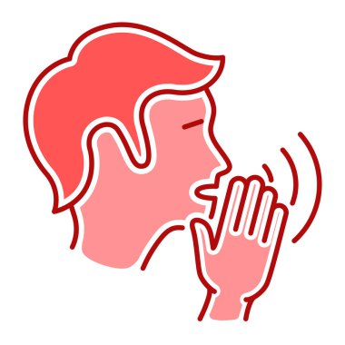 Dedikodu renk çizgisi simgesine girin. Hakaret, kötü davranış konsepti.