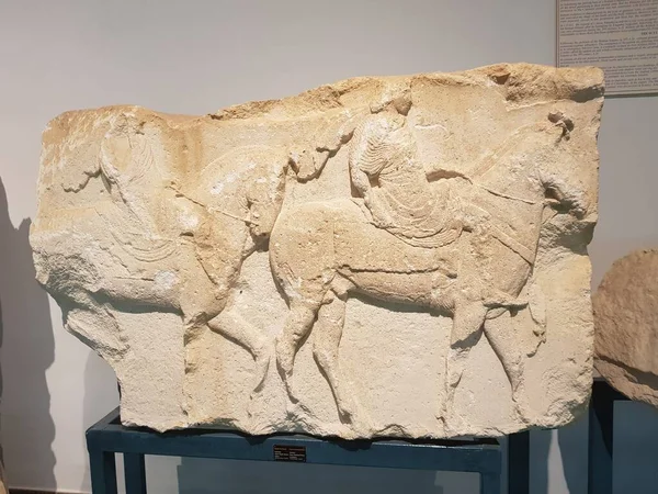 Αρχαίο Ελληνικό Άγαλμα Στο Μουσείο — Φωτογραφία Αρχείου