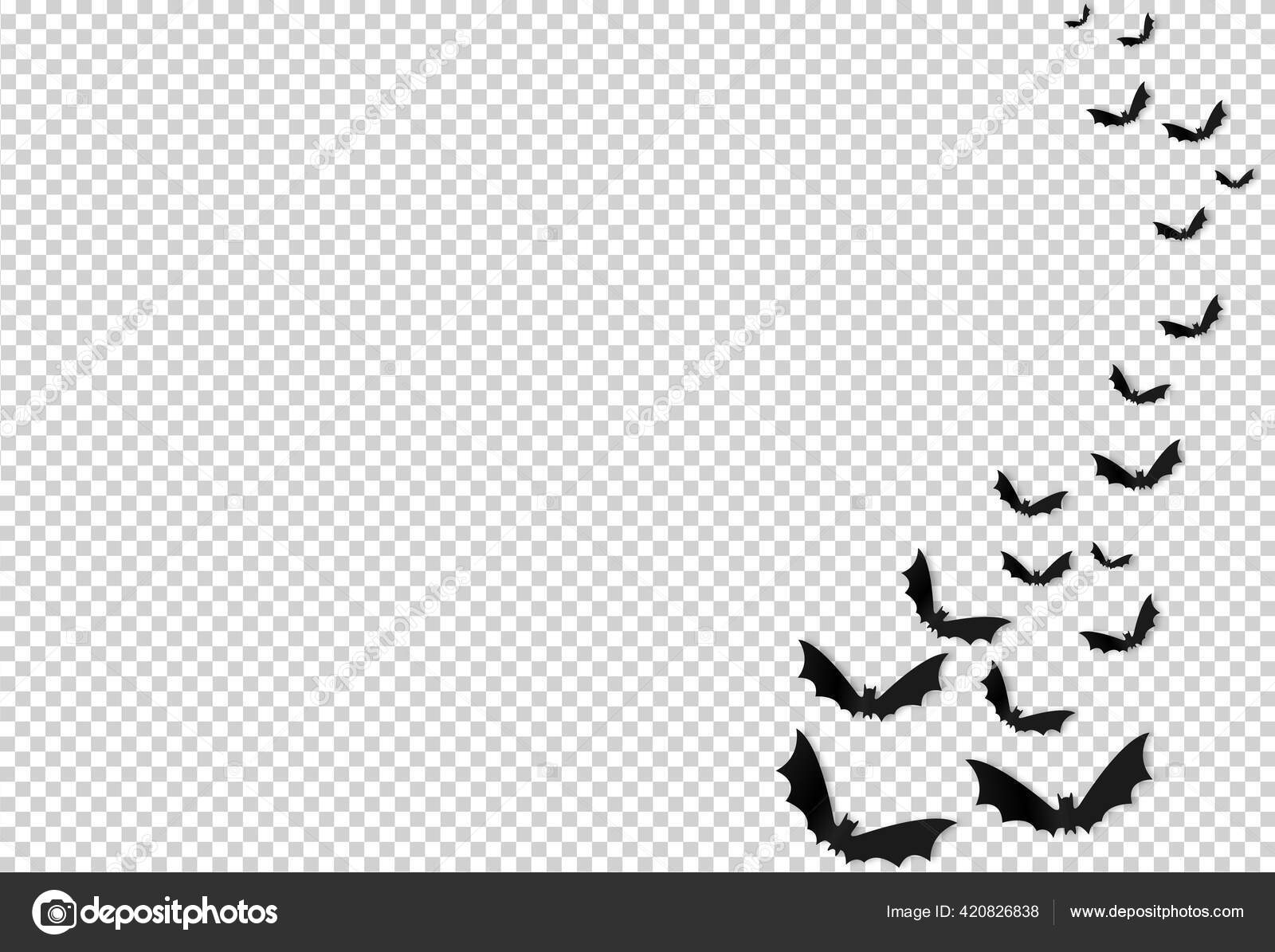 Banner Festa Halloween Grupo Morcegos Papel Estilo Bonito Isolado Png  imagem vetorial de Phiradet.c© 420826838