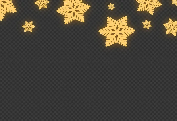 Snowflakes Neon Style Christmas Decoration Isolated Png Transparent Background Space — Stock Vector