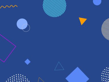 Basit tasarım ve şekilli renkli soyut geometrik desen. Web afişi, poster, markalaşma, duvar kağıdı, vektör illüstrasyonu için modern arkaplan 