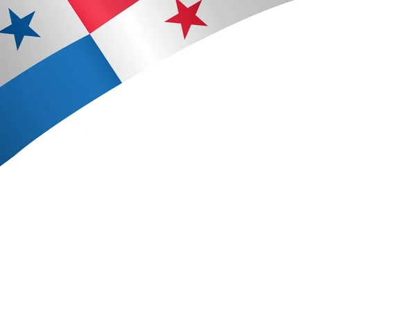 Drapeau Panama Isolé Sur Fond Blanc Symboles Panama Modèle Bannière — Image vectorielle
