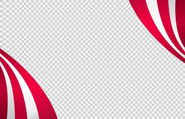 Png veya şeffaf arkaplanda izole edilmiş uzun Amerikan bayrağı, resimler, metin, ABD sembolleri, afiş, kart, tanıtım, reklamlar, web tasarımı, poster, vektör ilülasyonu için alan 