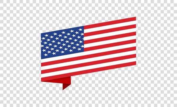 Ждущий Флаг Америки Изолированный Png Прозрачном Фоне Флаги Сша Искушение — стоковый вектор