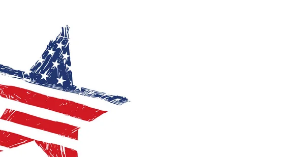 Bandeira Americana Sta — Vetor de Stock