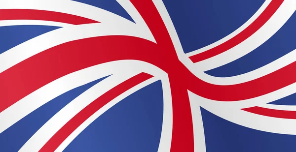 Viftande Flagga Storbritannien Isolerad Png Eller Transparent Bakgrund Symboler Storbritannien — Stock vektor