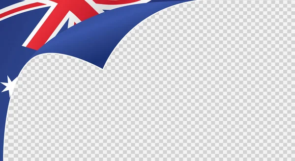 Curled Corner Australia Flag Isolated Png Transparent Background Symbols Australia — Stock Vector