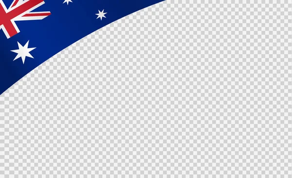 Flaggenschwenken Von Australien Isoliert Auf Png Oder Transparentem Hintergrund Symbol — Stockvektor