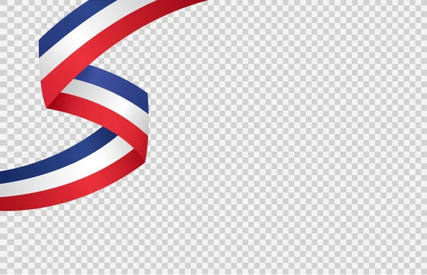 Vlnění Vlajka Francie Izolované Png Nebo Transparentní Pozadí Symbol Francie — Stockový vektor