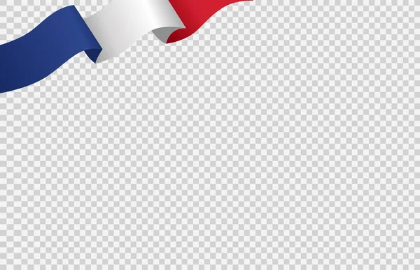 Drapeau Ondulé France Isolé Sur Fond Png Transparent Symbole France — Image vectorielle