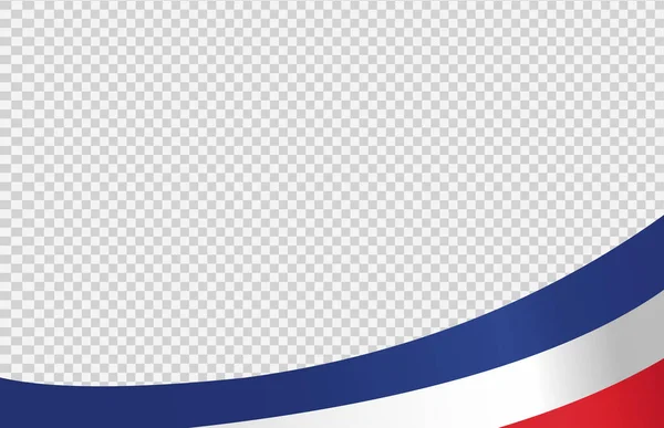 프랑스의 웨이브 Waving Flag Png 프랑스 Symbol France 현수막 Top — 스톡 벡터
